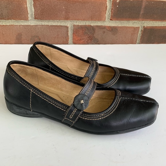 Naturalizer Shoes - Naturalizer black leather Mary Jane flat shoes